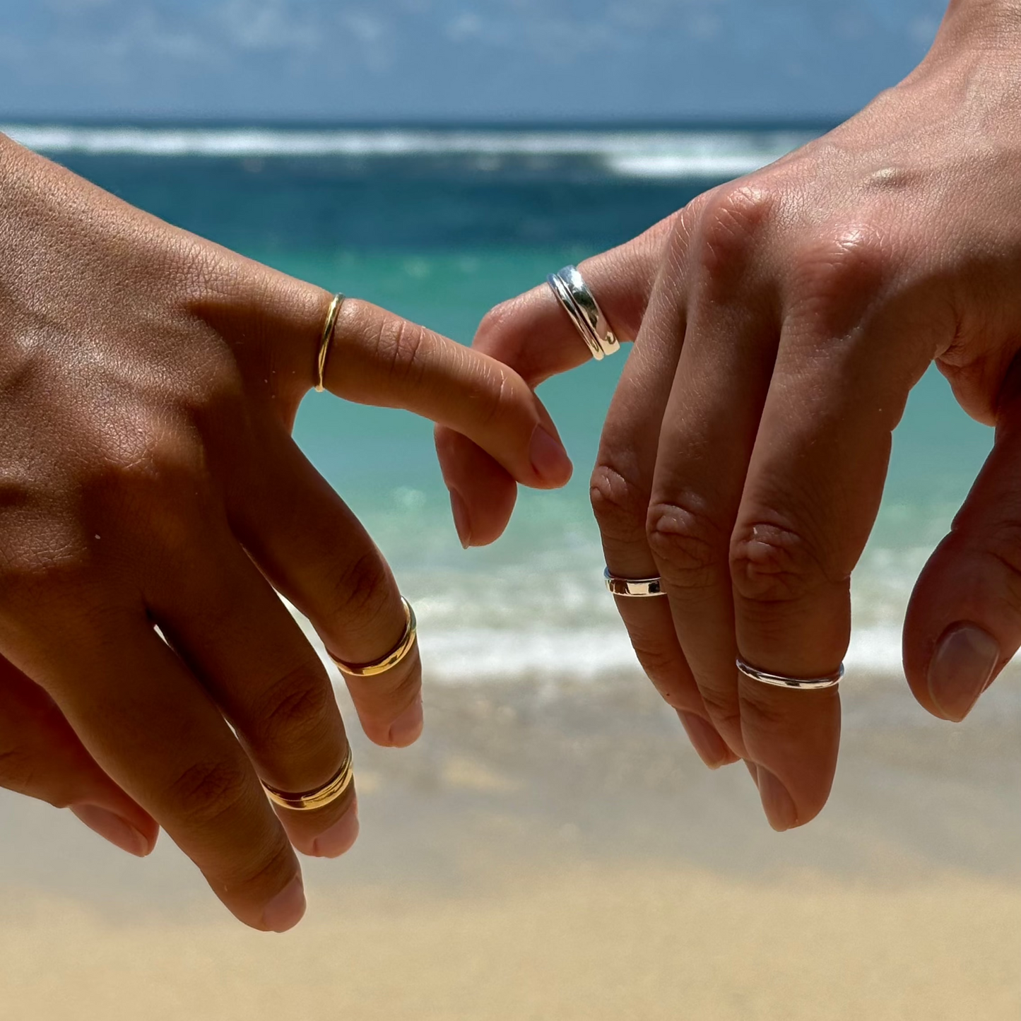 MIDI RING SET (gold plated)