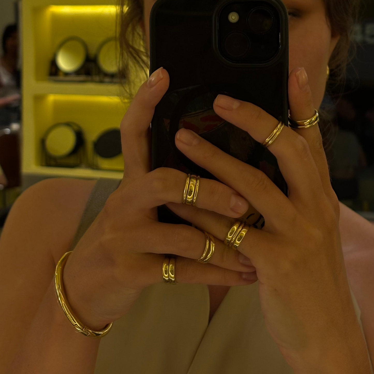 MIDI RING SET (gold plated)