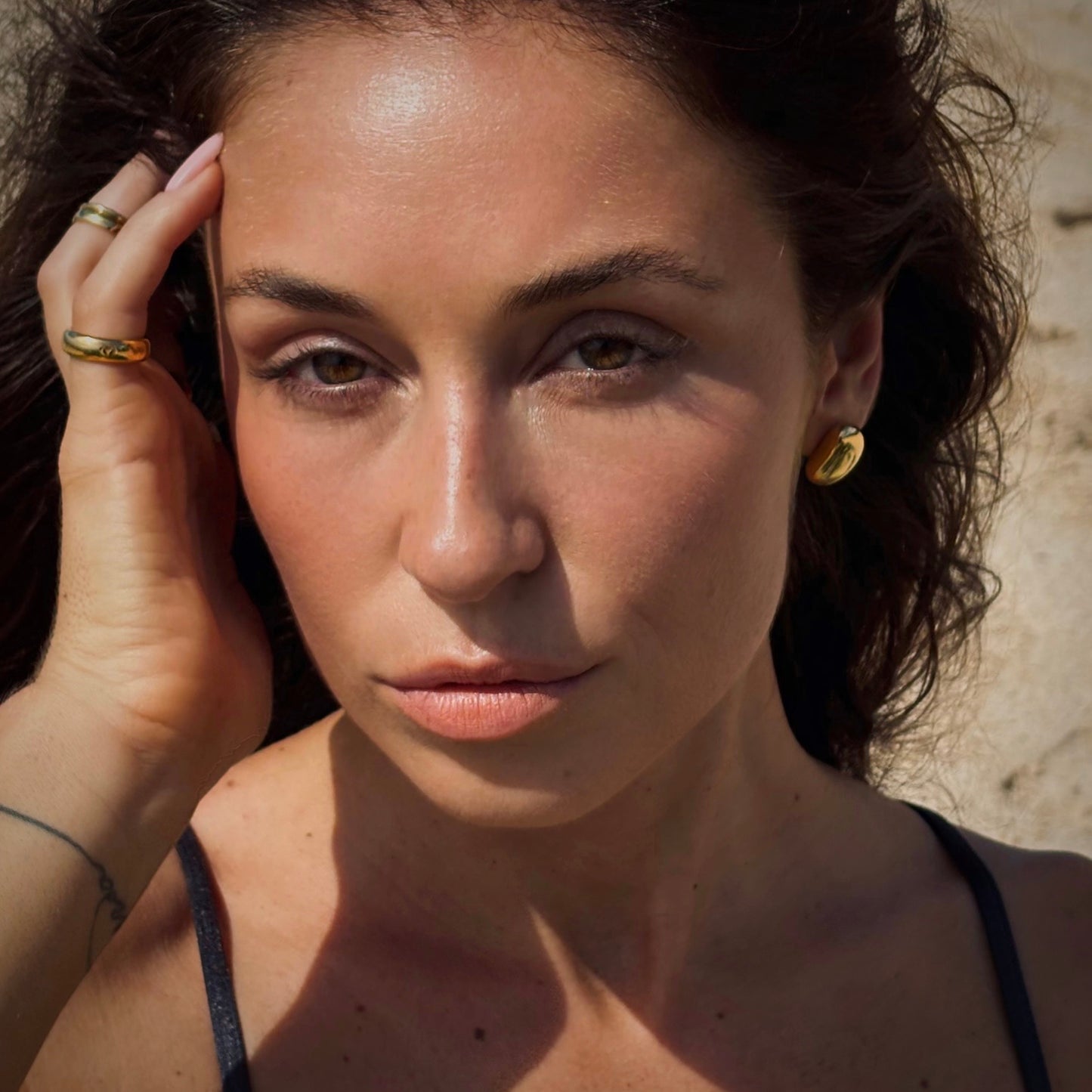 EDAMAME EARRINGS (gold plated)